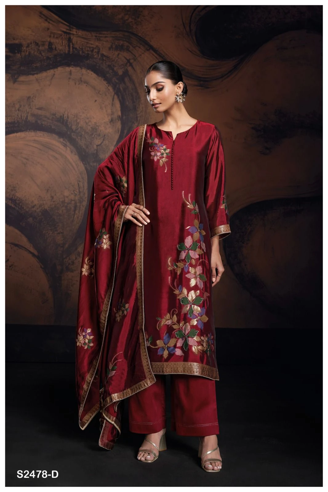 Ganga Evania 2478 Premium Viscose Woven Silk Wholesale Fancy Salwar Suit Catalog — Wholesale Salwar Suits, Ganga wholesale from Surat - Gallery Image 4